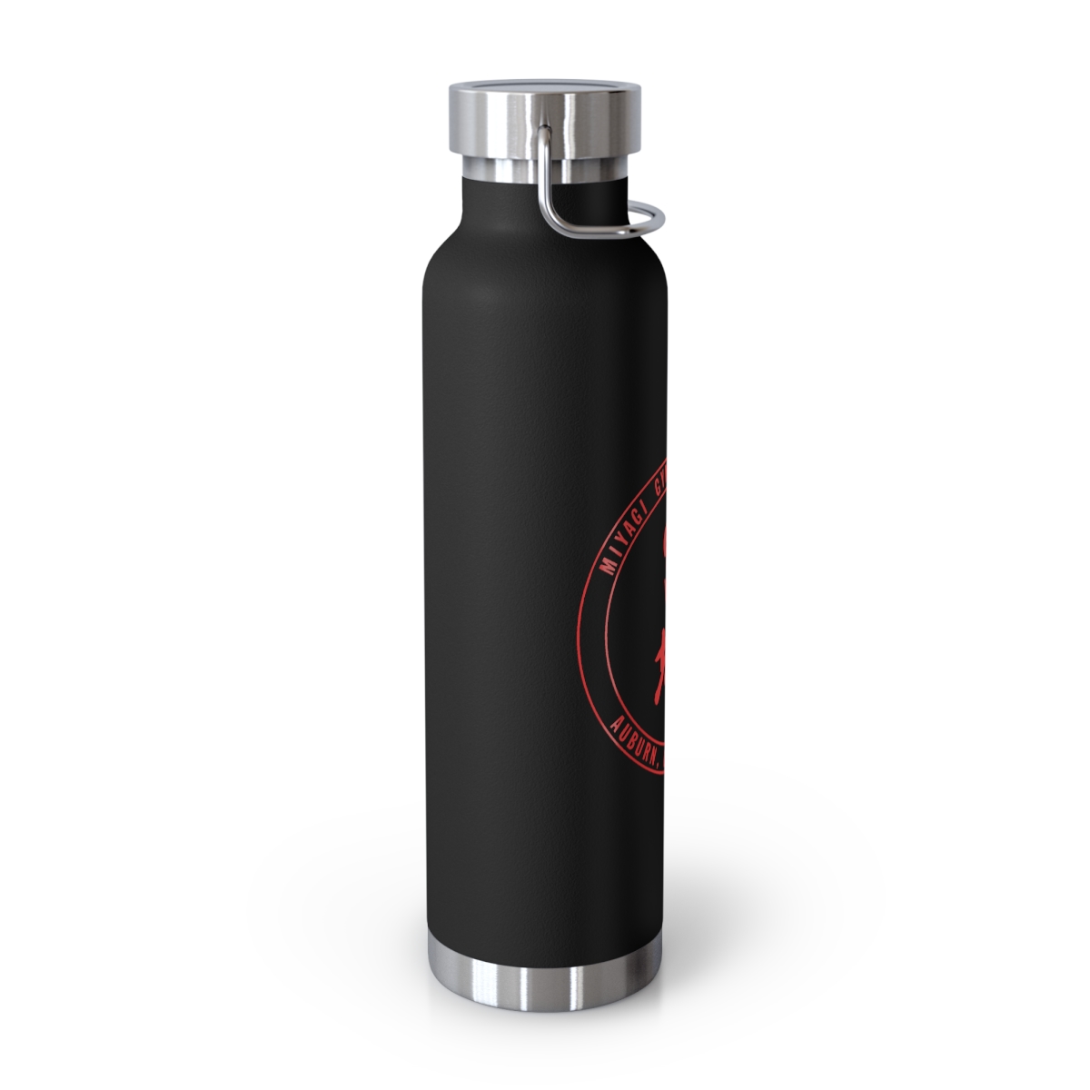 27 oz Vacuum Insulated Water Bottle , Black & Orange - Black